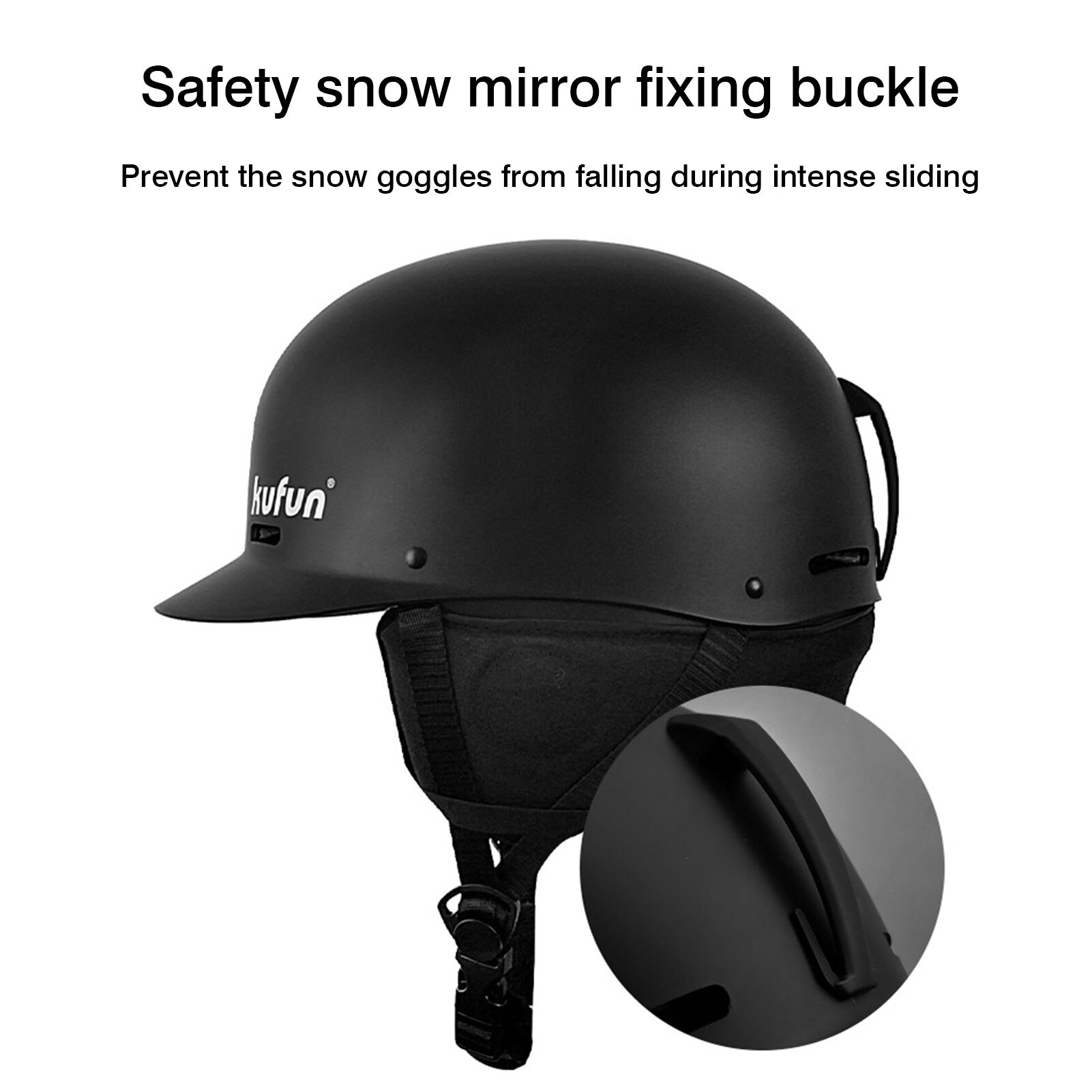 Winter Adult Skate Ski Helmet Snowboard Helmet Ski Sports Safety Integrally-Molded Skiing Snow Helmet With Detachable Earmuffs