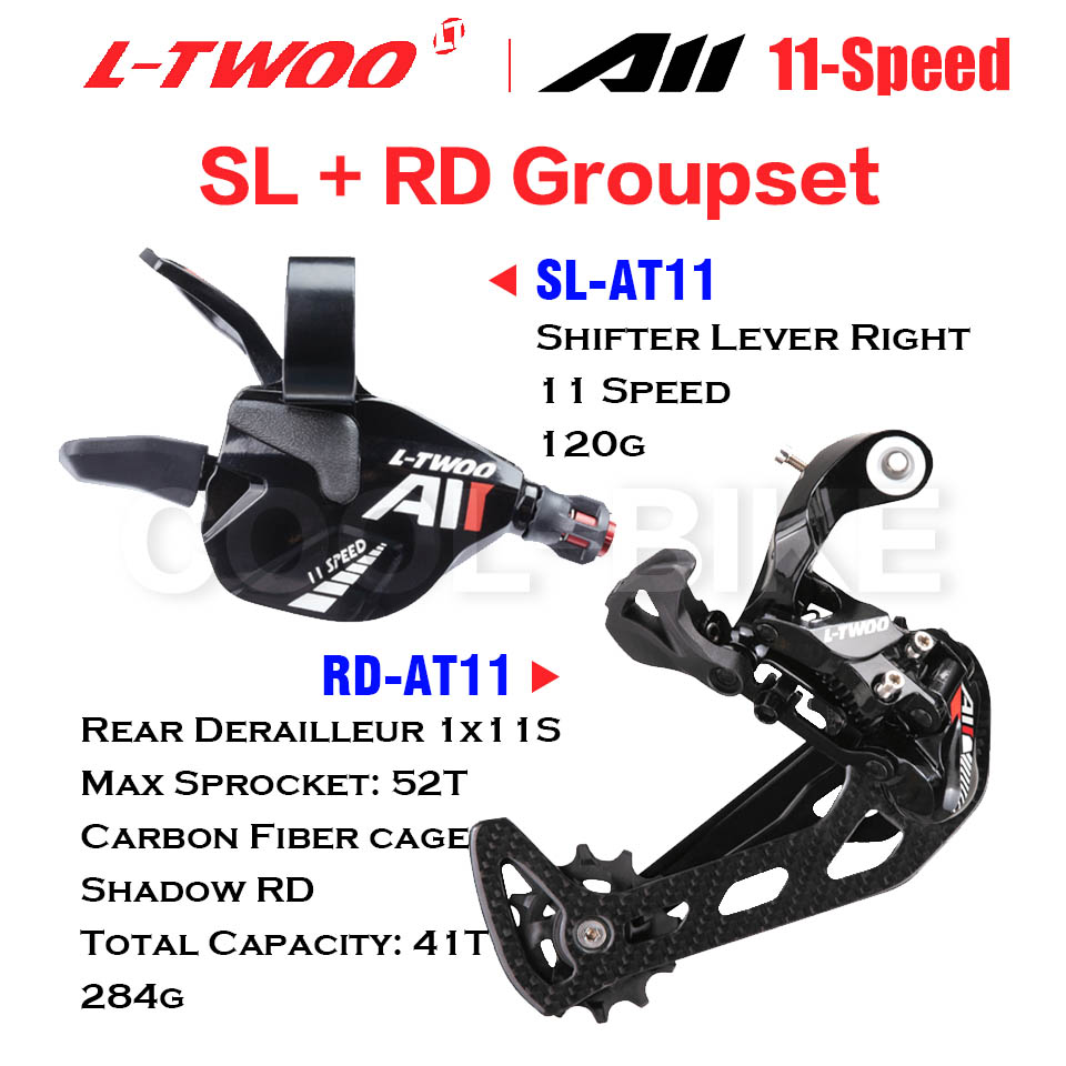 Ltwoo ved  a11 1 x 11 gear gruppesæt gearstang og bagskifter langt bur til mtb 46t 50t 11v switch kompatibel shimano sram