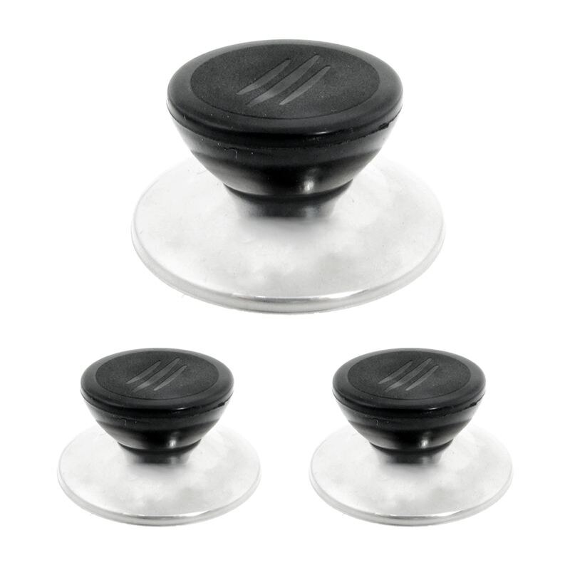 Cookware 3 Pieces Replacement Kettle Pot Lid Plastic Knob Black