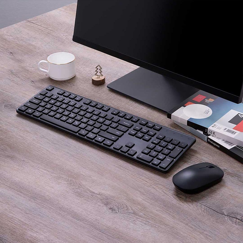 Xiaomi Mijia – ensemble clavier et souris sans fil, USB 2.4 ghz, 104 touches, pour ordinateur portable, Notebook, windows 10