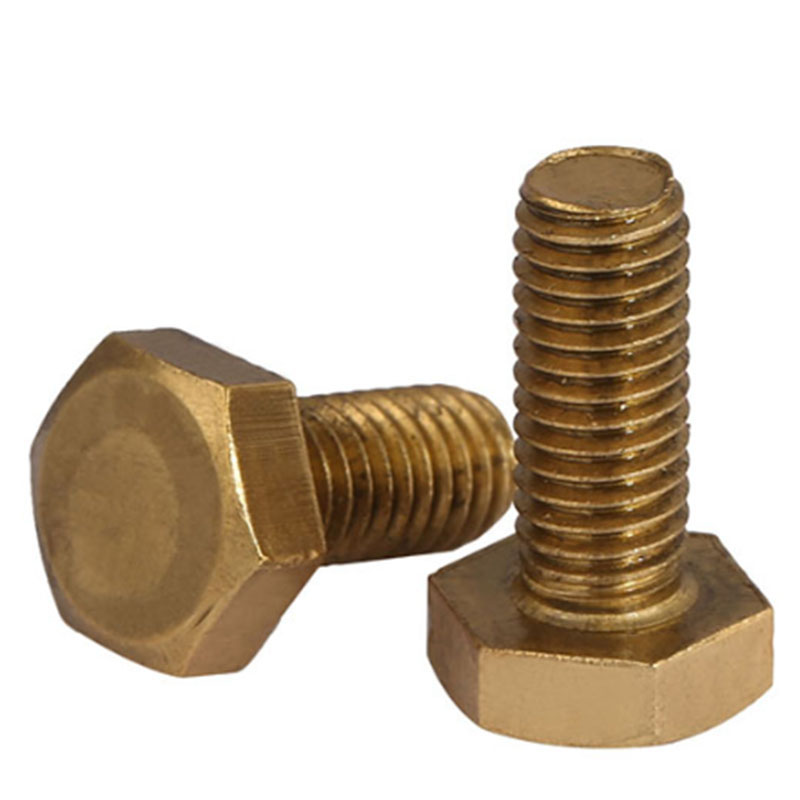 M5 - 0.8 5Mm Massief Messing Zeskantbouten Hex Tap Bouten Volledige Draad DIN933 Bouten