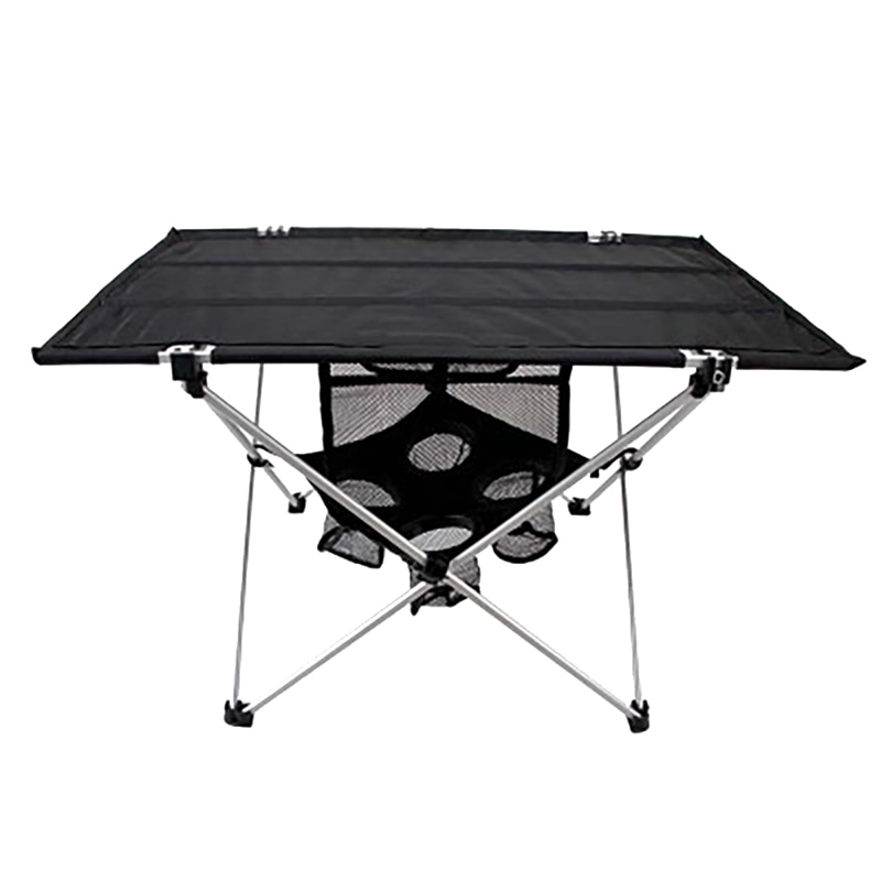 Mesa plegable para acampar al aire libre con mesa de aleación de aluminio mesa plegable duradera ultraligera para Camping y pícnic: Default Title