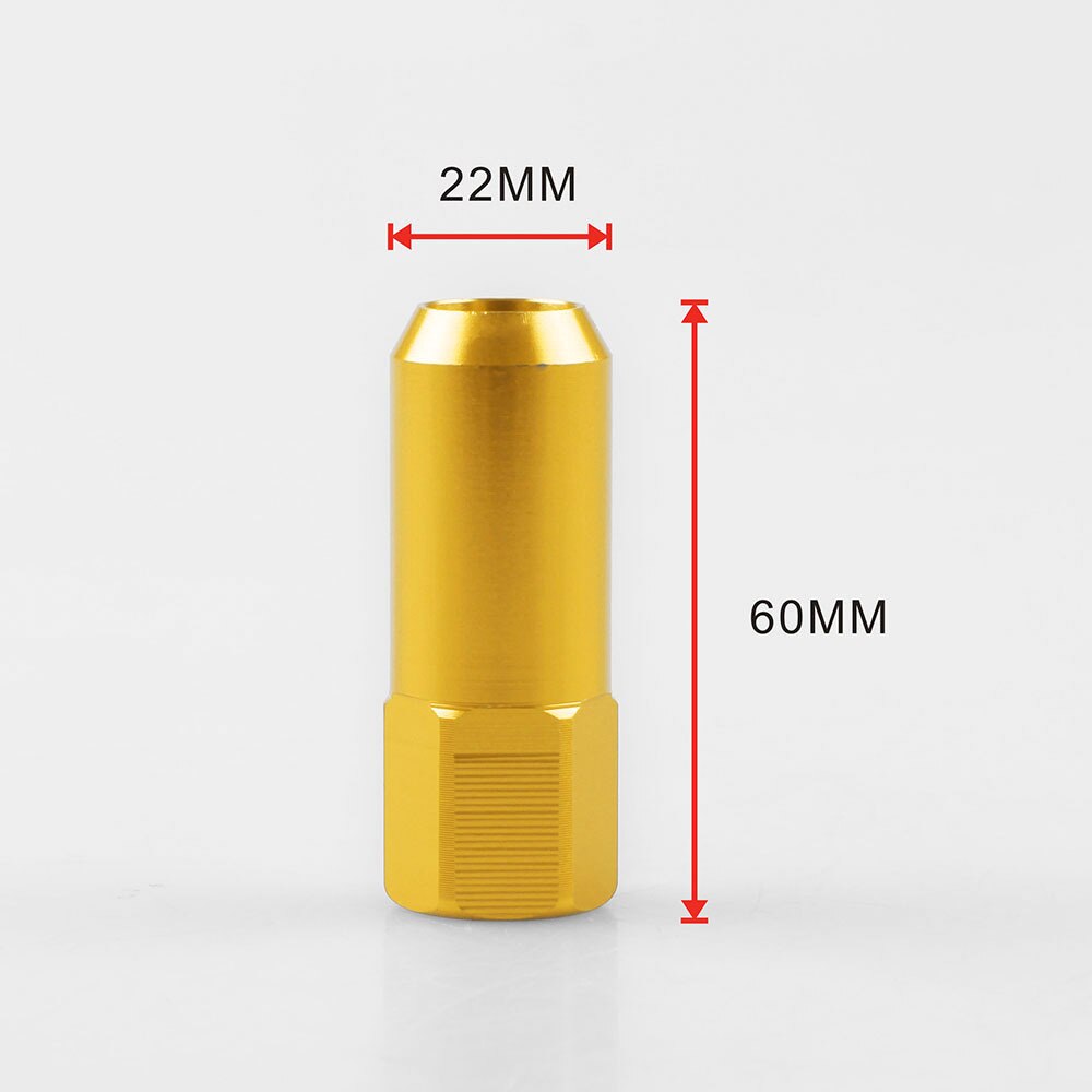 JDM Racing Aluminium legierung Rad Lug Muttern VOLLE FEUER Schraube M12x1.5/1,25 Länge 60mm für 95% autos 20 teile/los