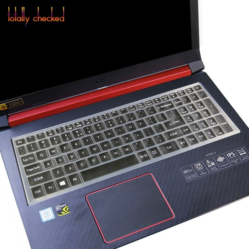 Protection de la peau de clavier pour ordinateur portable, 15.6 pouces, pour Acer Predator Helios série 300 G3-573, Triton 700, Nitro 5, PH317, VX5, VX15