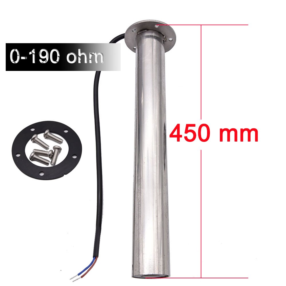 150mm ~ 600mm Abwasser eben Messgerät Sensor Marine Stiefel Auto Kraftstoff Absender Einheit Wasserstand messgeräte 0-190 240-33Ohm wasserstand anzeige: 450mm 0-190Ohm