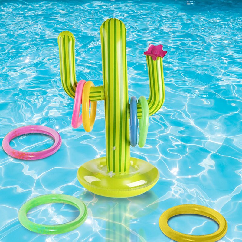 Zomer Spelen Zwembad Pvc Opblaasbare Cactus Zwembad Gooien Game Set Drijvende Zwembad Speelgoed Strand Feestartikelen Reizen