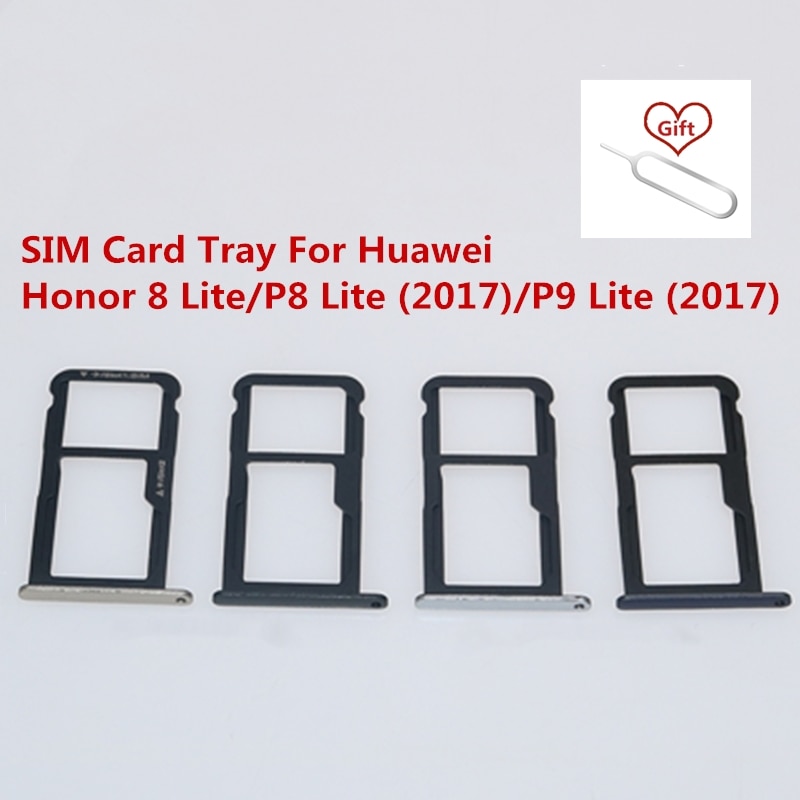 Plateau de carte SIM pour Huawei Honor 8 Lite/P8 Lite /P9 Lite support de fente de carte adaptateur pièces de rechange de réparation