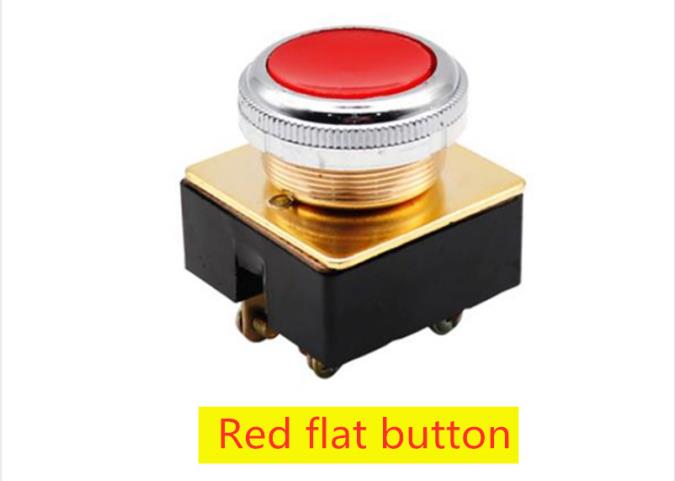 LA2 Knop Switch Self-Reset Knop Platte Kop Platte Knop Paddestoel Hoofd Installatie Kaliber 30Mm Rood Groen: WHITE