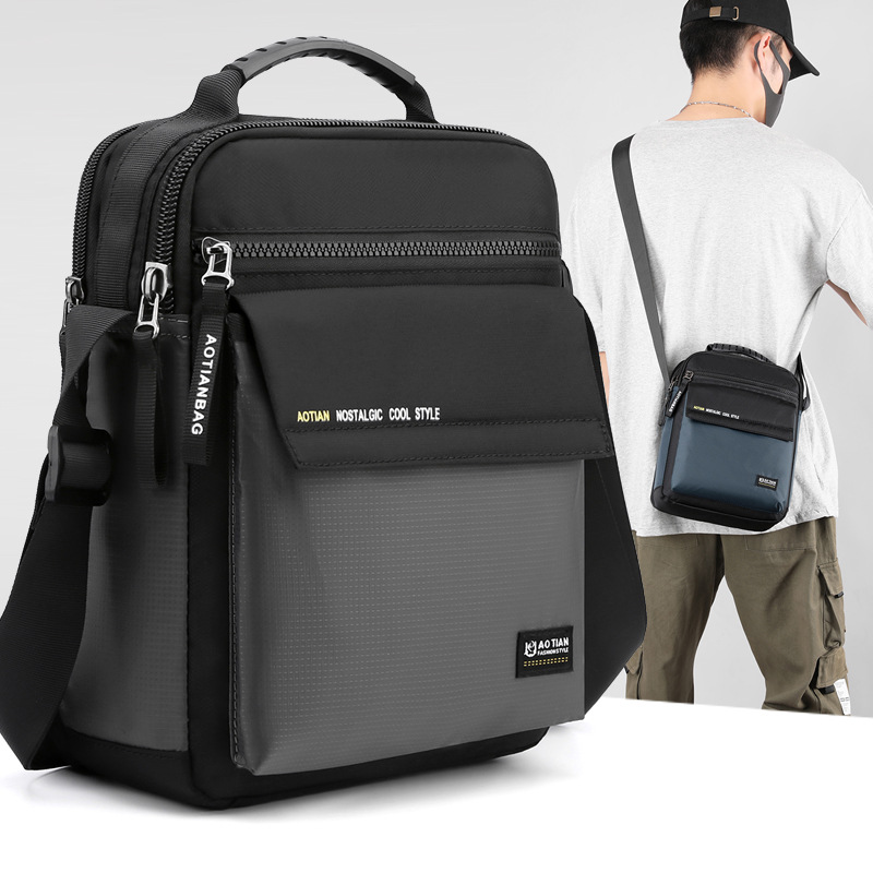 Herentas, messenger bag, lichte schoudertas, heren vrijetijdstas, casual crossbodytas, reistas, zakelijke handtas