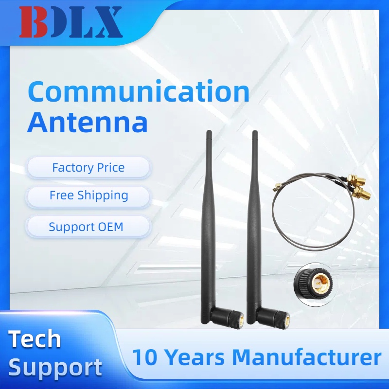 Kommunikationsantenne 868/915MHz LoRa drinnen Omni 5dBi gewinnen SMA männlich + 15cm Verlängerungskabel