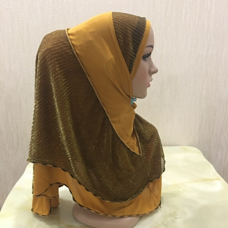 Een Stuk Solid Plain Stippen Hijab Sjaal Oversize ... – Vicedeal