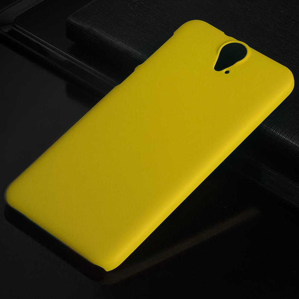 Matte Plastic Coque Cover 5.5For Htc One E9 Plus Case For Htc One E9 Plus Phone Back Coque Cover Case: Yellow