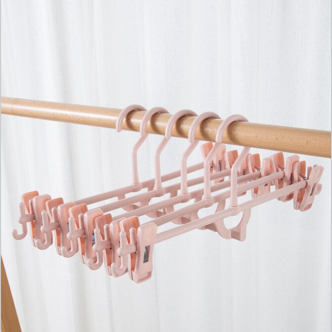 Cintres antidérapants pour vêtements, 10 pièces/ensemble, cintre en plastique épais, Anti-déformation, pour la maison: C-pink