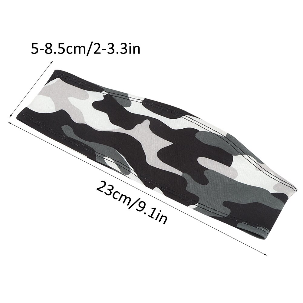 Sport Hoofdband Elastische Anti Zweet Camouflage Driehoek Hoofdband Zweet Absorptie Band Met Knoppen Voor Outdoor Sport Hoofdband