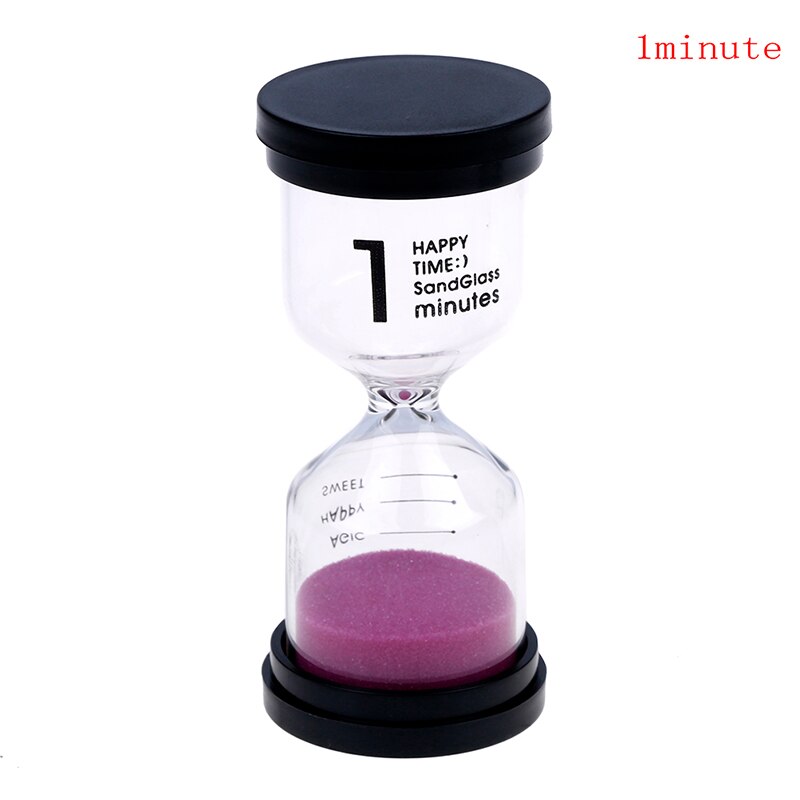 1pc Home Ornament Desktop Sand Clock Timers 10 Minute/15 Minutes/30 Minutes Hourglass Timer For Children Brush Teeth: 1 Minutes