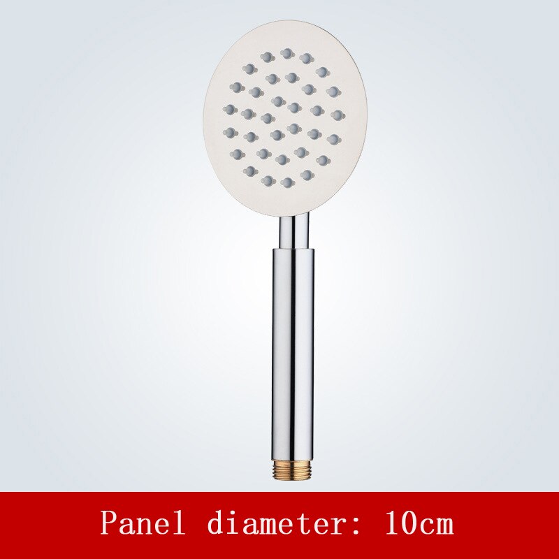 Wetips Bad Douchekop Hoge Drukverhoging Waterbesparing Beweegbare Ultradunne Douchekop Badkamer Rvs Douche Nozzle: round