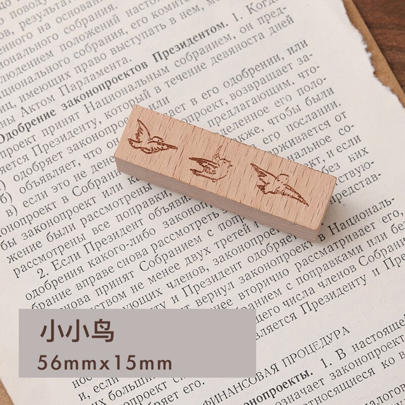 Pastorale poésie série décoration timbre rétro en bois caoutchouc timbres pour scrapbooking papeterie bricolage artisanat standard timbre: 8
