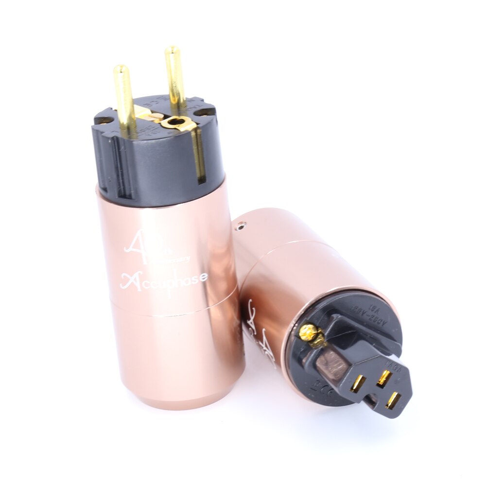 Accuphase 40th EU Schuko Power Plug IEC Connector Amplifier CD DVD Player AC Cord Power Cable Plug DIY Mains