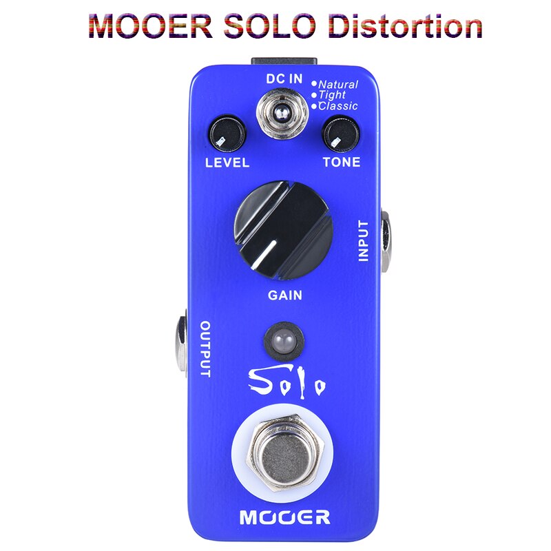 Mooer Guitar Effect Pedal mooer Black Secret Micro Mini Distortion Electric Guitar Pedal True Bypass For Guitar Accessories: SOLO Distortion
