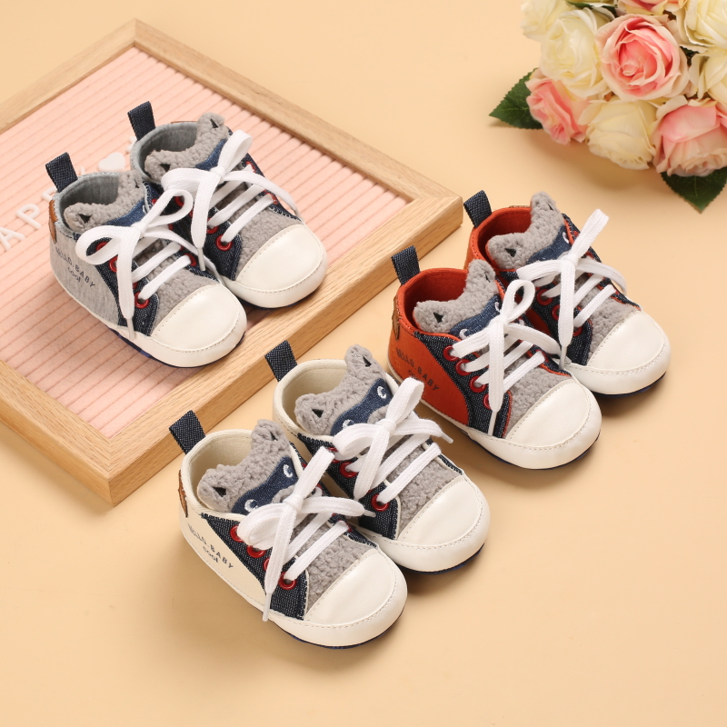 Frühling Und Herbst Stil 0-18 Monate Baby Lernt Zu Spaziergang Schuh Weiche Sohle Leinwand Schuh Baby Schuh SchöNe Karikatur Freizeit Schuhe