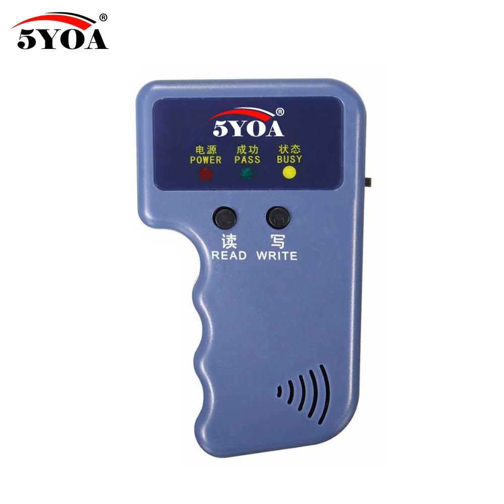 125KHz EM4100 RFID copieur écrivain duplicateur programmeur lecteur + EM4305 T5577 réinscriptible ID porte-clés étiquettes carte