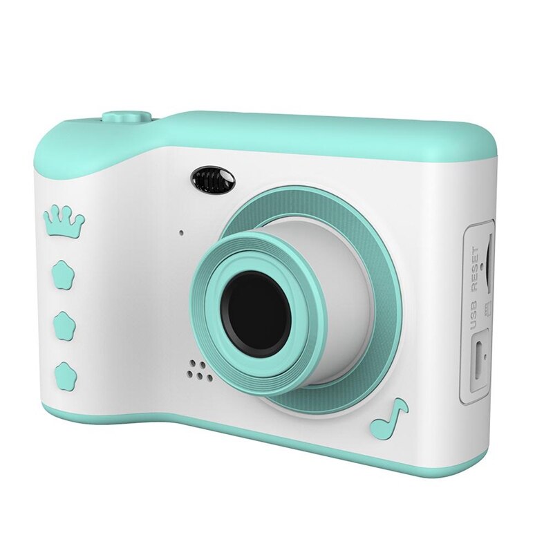 Kinderen Camera 2.8 "Ips Scherm Oogbescherming Hd Touch Screen Digitale Dual Lens 18MP Camera Voor Kinderen Kinderen verjaardag: green / Add 16G Memory Card