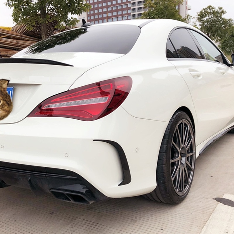 Aileron de pare-choc arrière, protection d&#39;air pour Benz Cla W117 Cla45 Amg: Default Title
