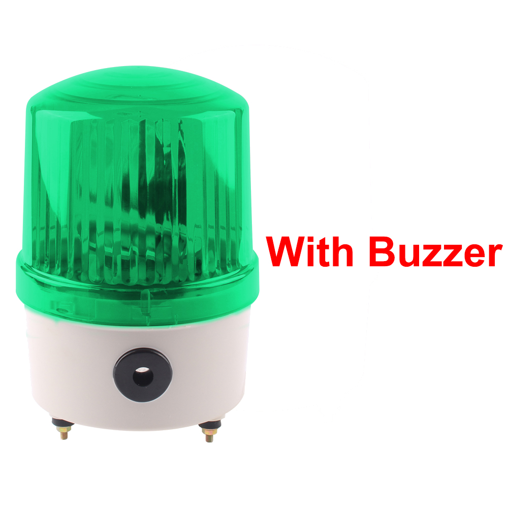 LTE-1121J Roterende Baken Verkeer Sirene Waarschuwingslampje Industriële Alarm Bouw Lamp Lamp Geluid Zoemer/Geen Ac 220V Dc12v 24V