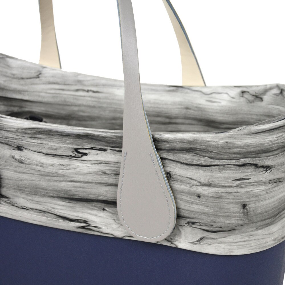New Classic Mini grana del Legno motivo Trim DELL'UNITÀ di elaborazione del Faux Leahter Trim Decorazione per Obag Borsa per O Corpo Del Sacchetto di Estate autunno