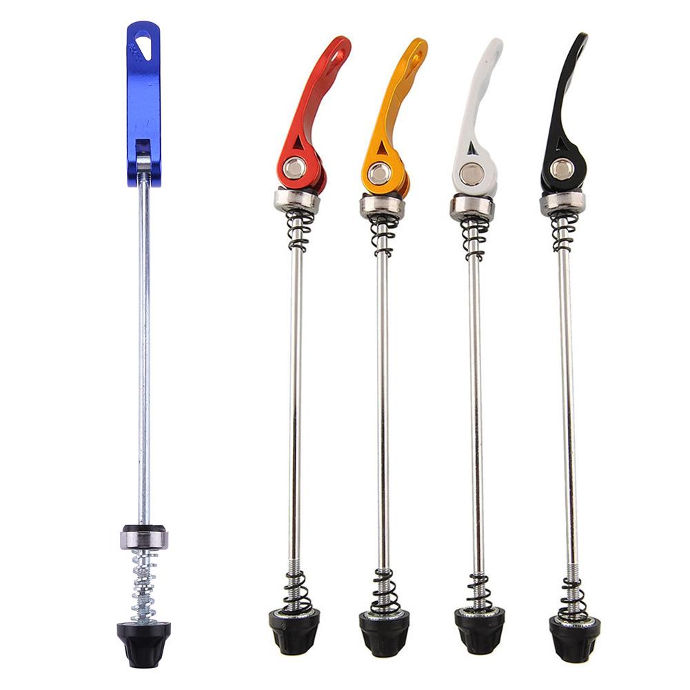 Ciclismo mtb roda hub espetos eixo de liberação rápida qr 145/185mm peças da bicicleta 5 cores um par para estrada mountain bike bicicleta