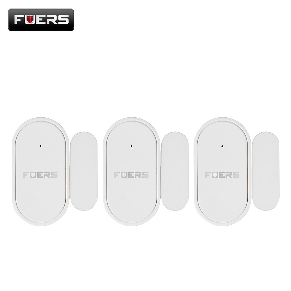 FUERS Mini Door Sensor Home Security Wireless Window/Door Open Alarm Magnetic Sensor Work With G95 G34 WIFI GSM Alarm System: 3 pcs
