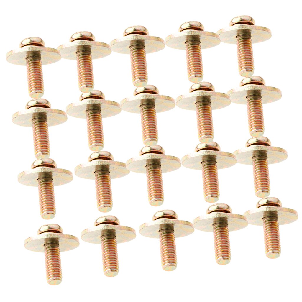Pratique 20 pièces doré jeu de batterie griffe crochet vis 3x3x2 cm accessoire de Percussion pour tambour-player