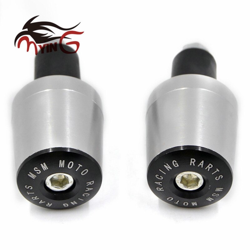 Embouts Guidon Moto CNC Aluminium 7/8" 22mm – Bouchons Barre GSXR 600/750/1000 – Noir