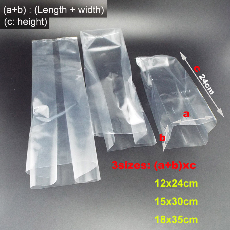 PVC Paddestoel Spawn Grow Bag groeiende Planten potten ring teelt planter Substraat Hoge Temp Pre Afsluitbare Tuin Planter Gereedschap