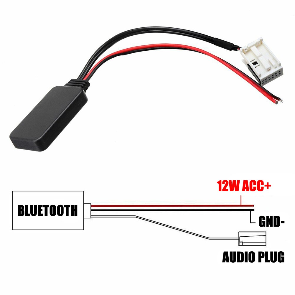 Bluetooth modul aux kabel til peugeot 207 307 407 308 adapter radio stereo trådløs aux-in biltilbehør
