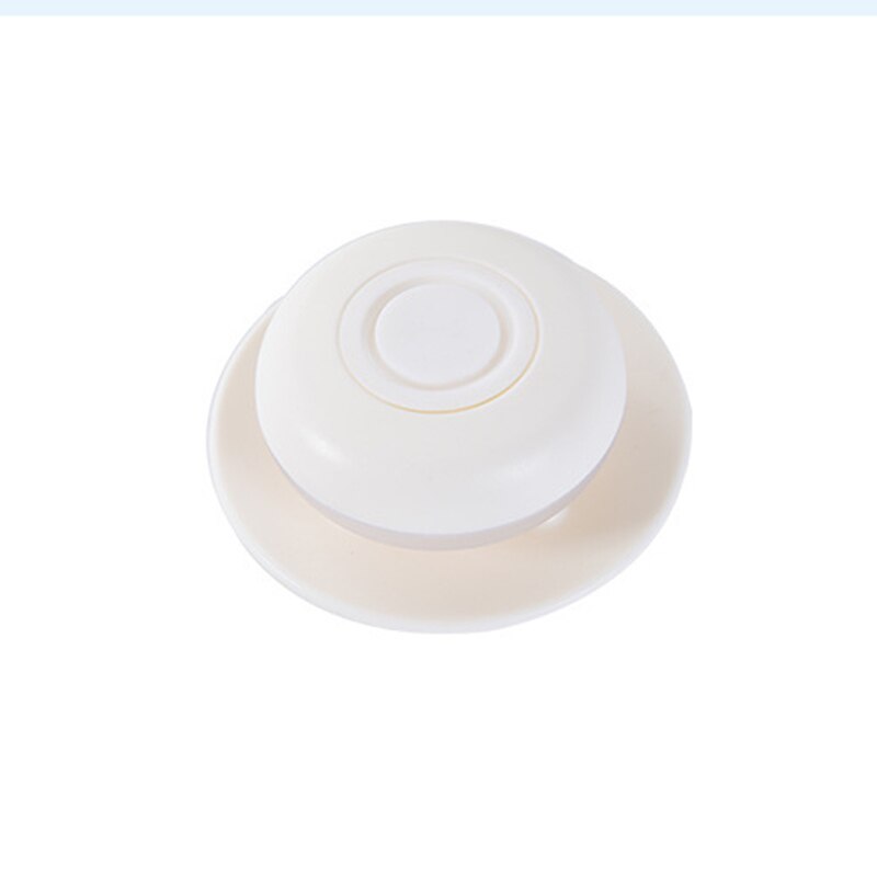 Rund emulsion opbevaringsboks bærbar rejse push-type håndvaske sæbe flydende flaske organizer shampoo dispenser container værktøj: Hvid