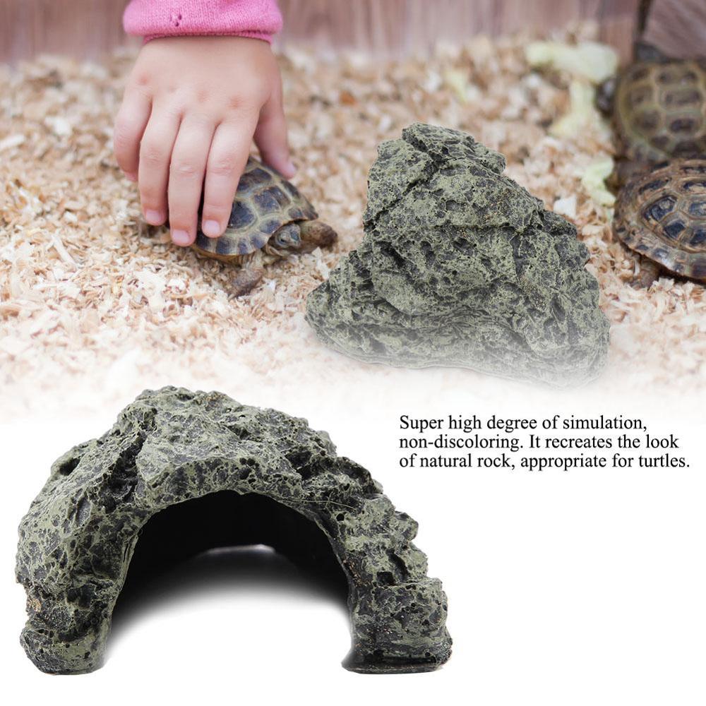 Aquarium Turtle Reptile Hiding Habitat Basking Hide Habitat Decor Reptiles Terrarium Aquarium Landscaping Fish Hiding Cave