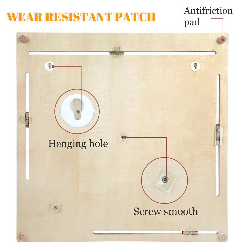 Houten Multifunctionele Kalender Klok Kinderen Engels Vroegschoolse Onderwijs Puzzel Opknoping Boord