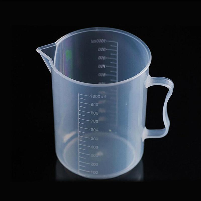 4 sizes Measuring Cup Kitchen Baking Tools Laboratory Plastic 250/500/1000/2000ML Container Utensils Portable Beaker Lightw T1B1