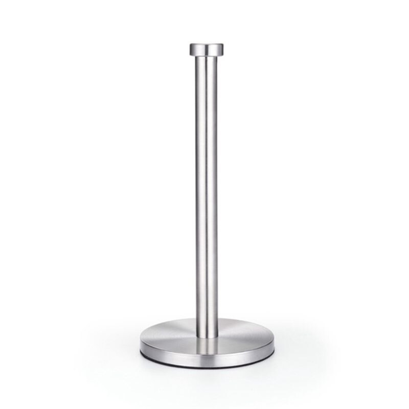 Stainless Steel Roll Paper Towel Rack Kitchen Tissue Holder Bathroom Toilet Paper Stand Napkin Rack House Tool: Default Title