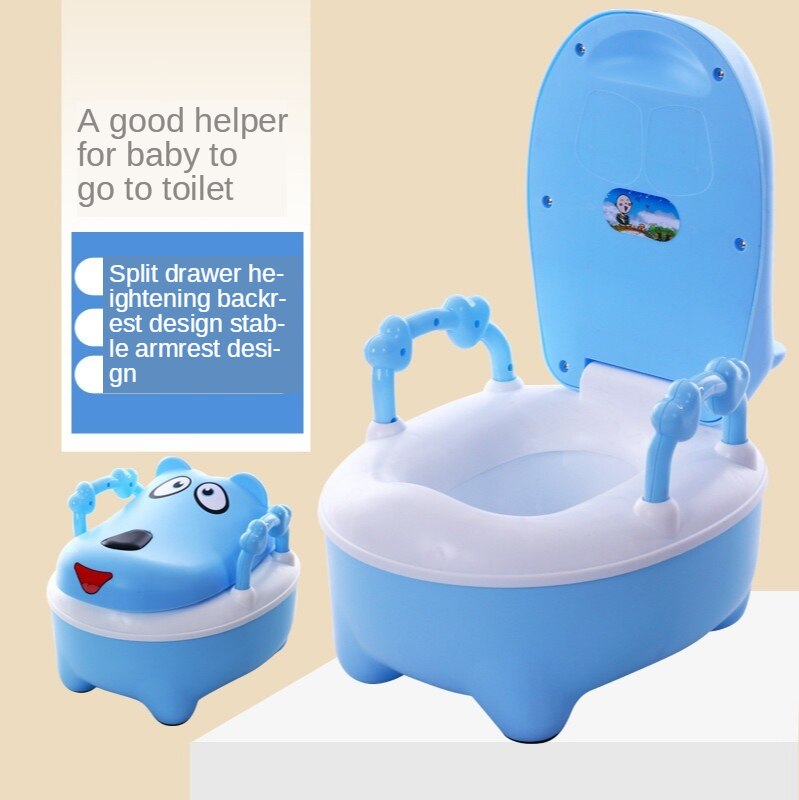 Kinderen Wc Baby Mannen En Vrouwen Baby Wc Potje Lade Wc Draagbare Potje Baby Potje Wc Kid Potty Stoel: Blue