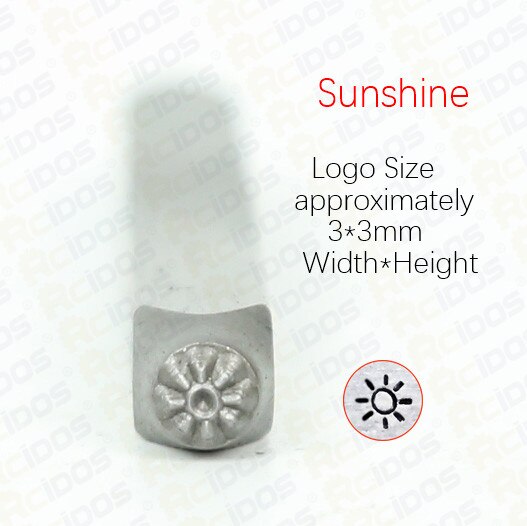 Etincelle/soleil 3mm métal bijoux timbres, Bracelet à bricoler soi-même/bijoux symboles acier timbre