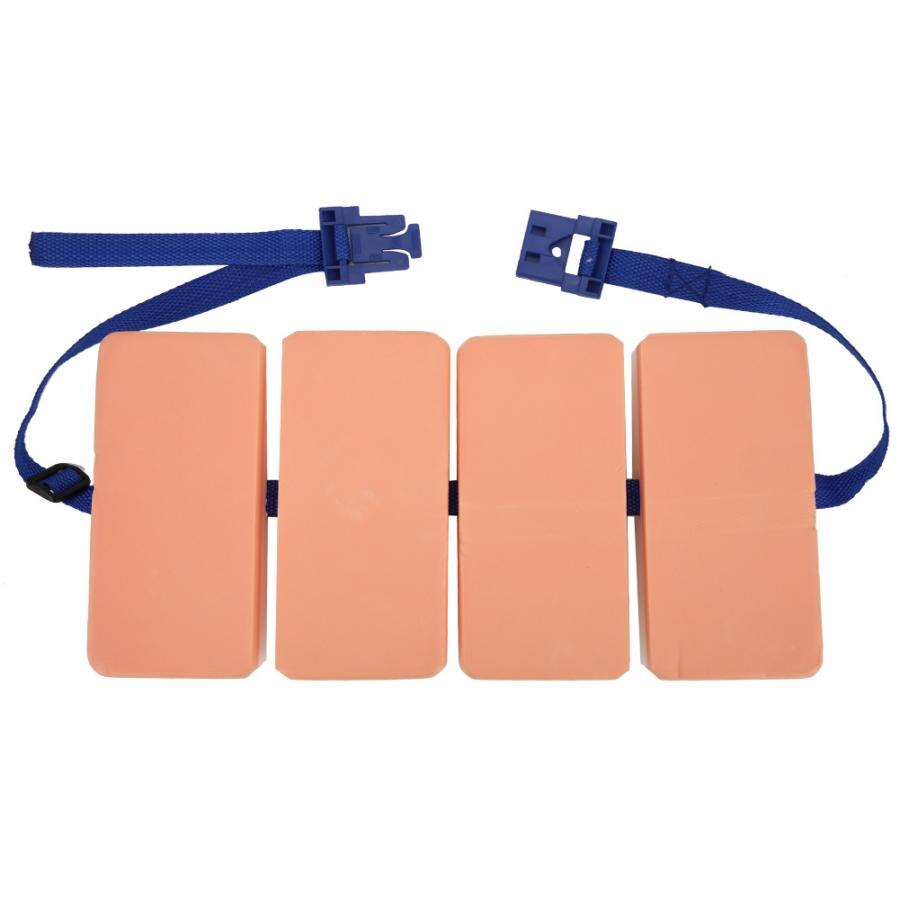 Cinturón de natación de espuma flotante para espalda ajustable, equipo de entrenamiento de cintura, tabla de flotación para adultos y niños, 1 unidad: 4 Block