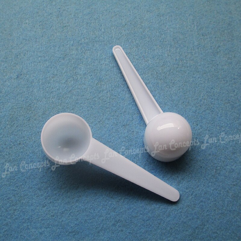 100pcs/lot 7.5g gram / 15ML Plastic Scoop PP Measuring Spoon - 100X32X26.5mm white