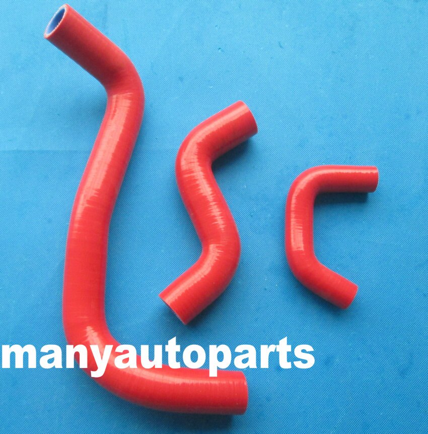 Manguera de silicona para radiador de NISSAN Micra/March/Verita/Z10 Cube/K11/NCVT CG13DE, roja