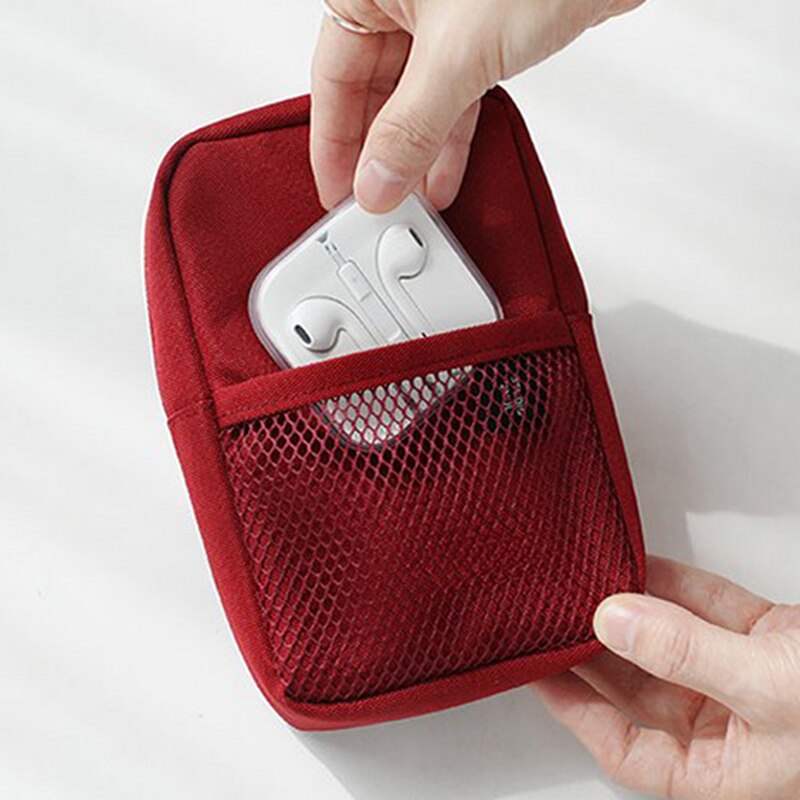 Shockproof Travel Digital USB Charger Cable Earphone Case Makeup Cosmetic Organizer Accessories Bag Pouch