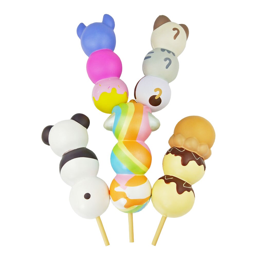 Punimaru Squishy Doll Ice Cream Popsicle Squeeze Toys Animal Cake Bread Slowly Rebound Decompression Release Kneading Toy