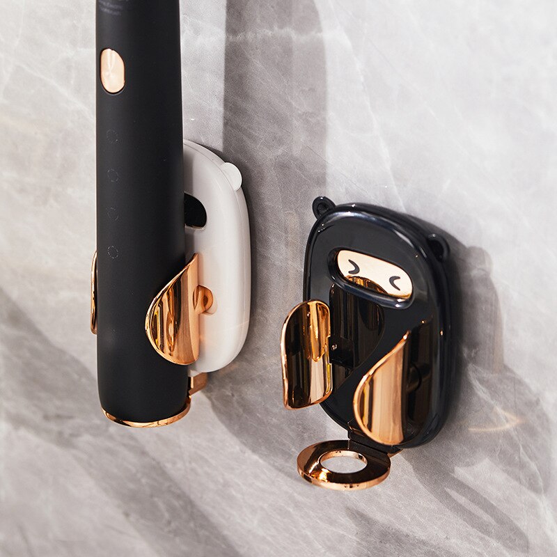 Electric Toothbrush Holder Luxury Gravity Induction Punch-free Retractable Water Proof Bathroom Toothbrush Drain Rack Organizer