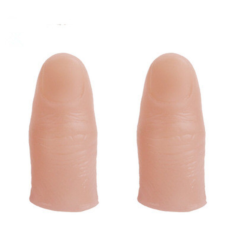 1 para kreatywnych magicznych twórców czerwone zapalają się kciuki porady z doprowadziło czerwony magiczny kciuk wskazówka światło iluzja miękki standardowy rozmiar 2 sztuk rekwizyty