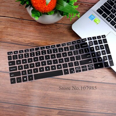 Für 15,6 "Dell Inspiron 15 5000 passen15 5590 5593 5598 7000 7590 7591 5584 1050 1650 15 zoll Laptop tastatur Abdeckung Haut Schutz: Schwarz